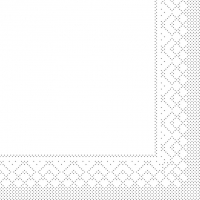 Tissue Servietten 33x33 cm - WEISS   