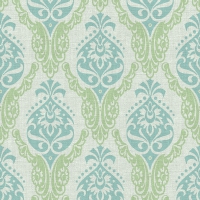 Linclass Servietten 40x40 cm - Doris (grün/blau) Linclass Servietten 40x40 cm - Doris (grün/blau)