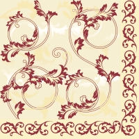 Linclass Servietten 40x40 cm - Michel  bordeaux