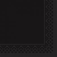 Tissue Servietten 25x25 cm - SCHWARZ  