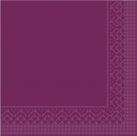 Tissue Servietten 25x25 cm - AUBERGINE  