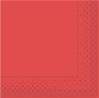 Tissue Servietten 25x25 cm - BASIC  ROT  25x25 cm