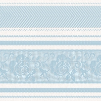 Linclass Servietten 40x40 cm - Ina (grau/petrol) Linclass Servietten 40x40 cm - Ina (grau/petrol)