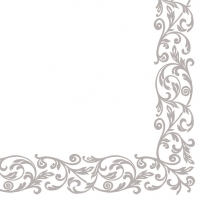Linclass Servietten 40x40 cm - Rob  (silber)