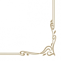 Linclass Servietten 40x40 cm - Colour Line  (gold)