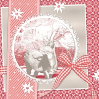 Linclass Servietten 40x40 cm - Finn (rot) Linclass Servietten 40x40 cm - Finn (rot)