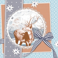 Linclass Servietten 40x40 cm - Finn (blau) Linclass Servietten 40x40 cm - Finn (blau)