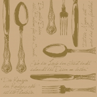 Linclass Servietten 40x40 cm - Heidelberg  (braun)