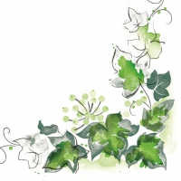 Linclass Servietten 40x40 cm - Elenor  (Efeu)