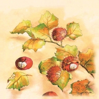 Linclass Servietten 40x40 cm - Kastanie