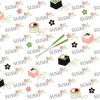 Linclass Servietten 40x40 cm - Sushi Linclass Servietten 40x40 cm - Sushi