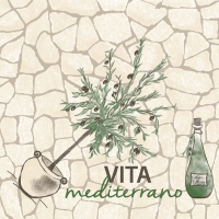 Linclass Servietten 40x40 cm - VITA mediterrano