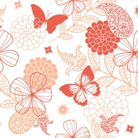 Linclass Servietten 40x40 cm - Natalie  (terrakotta/aprikot)