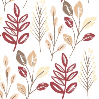 Linclass Servietten 40x40 cm - Cedrik  (bordeaux/braun)