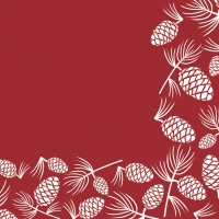 Linclass Servietten 40x40 cm - Patrick  (bordeaux)