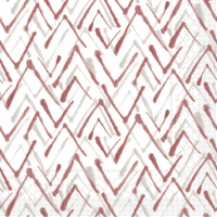 Tissue Servietten 33x33 cm - ZACK  (grau/bordeaux)