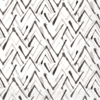 Tissue Servietten 33x33 cm - ZACK  (grau/schwarz)