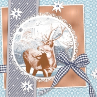 Tissue Servietten 33x33 cm - Finn  (blau)