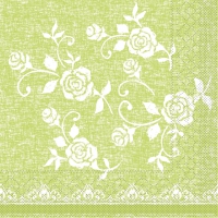 Tissue Servietten 33x33 cm - Lace  (limette)