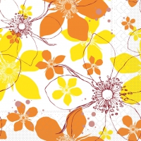 Tissue Servietten 33x33 cm - Yessika  (gelb/curry)