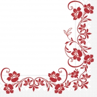 Tissue Servietten 33x33 cm - Katja  (bordeaux)