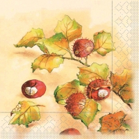 Tissue Servietten 33x33 cm - Kastanie