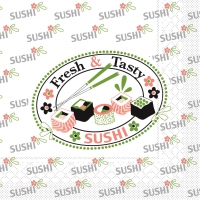 Tissue Servietten 33x33 cm - Sushi Fresh & Tasty Tissue Servietten 33x33 cm - Sushi Fresh & Tasty