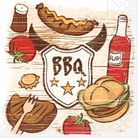 Tissue Servietten 33x33 cm - BBQ