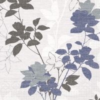 Tissue Servietten 40x40 cm - Chrissy  (blaugrau)