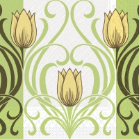 Tissue DeLuxe Servietten - Annika  (gelb/braun)