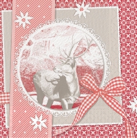 Tissue DeLuxe Servietten - Finn  (rot)