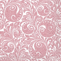 Tissue Servietten 33x33 cm - Jordan  (weiss/bordeaux)