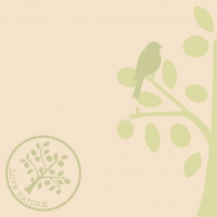 Linclass Servietten 40x40 cm - Love Nature-Baum  (pebble stone)