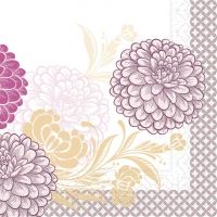 Tissue Servietten 33x33 cm - Clarissa  (violett)