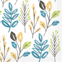 Tissue Servietten 33x33 cm - Cedrik  (blau/anthrazit)