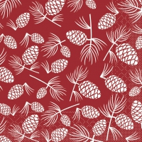 Tissue Servietten 33x33 cm - Patrick  (bordeaux)