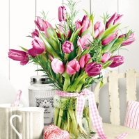 Servietten 33x33 cm - Bunch of Tulips Servietten 33x33 cm - Bunch of Tulips