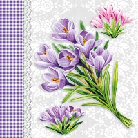 Servietten 33x33 cm - Crocus