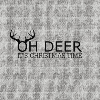 Servietten 25x25 cm - Oh Deer, silver