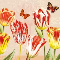 Servietten 33x33 cm - Mer de Tulipes Servietten 33x33 cm - Mer de Tulipes