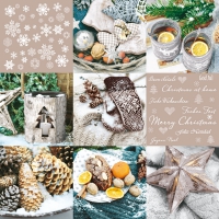 Servietten 33x33 cm - Winter Light 