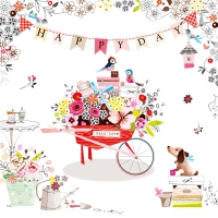 Servietten 33x33 cm - Happy Day