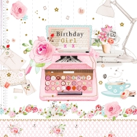 Servietten 33x33 cm - Birthday Letter