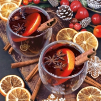 Servietten 33x33 cm - Mulled Wine