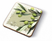 Kork Untersetzer - Greek Olives 