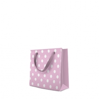 10 Geschenktaschen - Dotsy Check (rosa) square