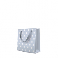 10 Geschenktaschen - Dotsy Check (blue) square