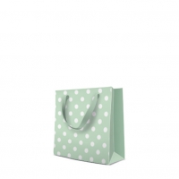 10 Geschenktaschen - Dotsy Check (mint) square