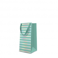 10 Geschenktaschen - Reflex Stripes  mint narrow