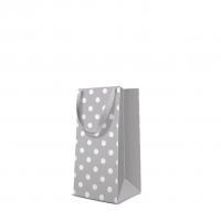 10 Geschenktaschen - Dotsy Check  grey narrow